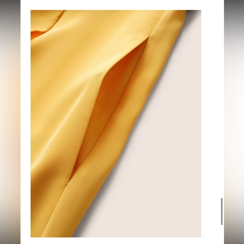 BloomChic Citrus Solid Ruffle Trim Surplice Neck Dress - Picture 4 of 8
